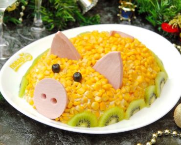 Салаты новогодние в виде Свиньи на новогодний стол-10 вкусных рецептов