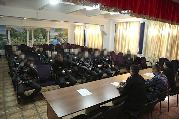 В исправительной колони №2 п. Чернокозово прошла встреча с осужденными с представителями ОМВД Наурского района
