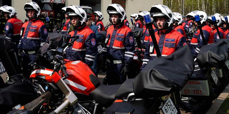 На дежурство заступил отряд спасателей-мотоциклистов