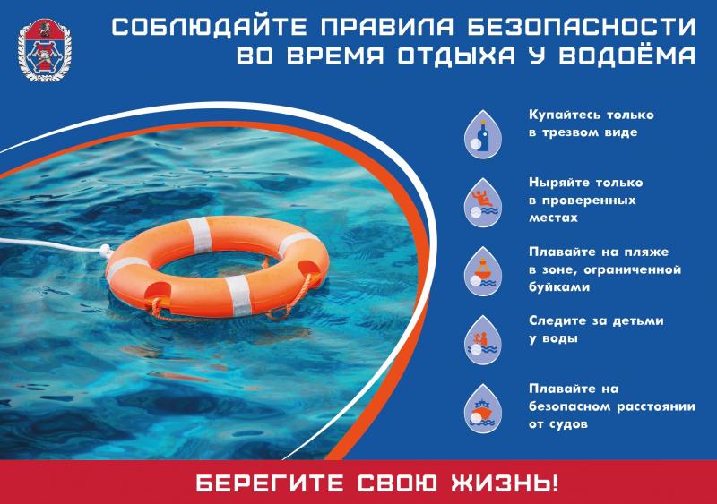 Соблюдайте правила безопасности во время отдыха у воды