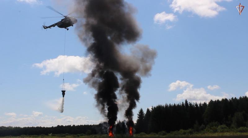 Росгвардейцы отработали совместные действия с оперативными службами Новосибирской области по тушению природных пожаров