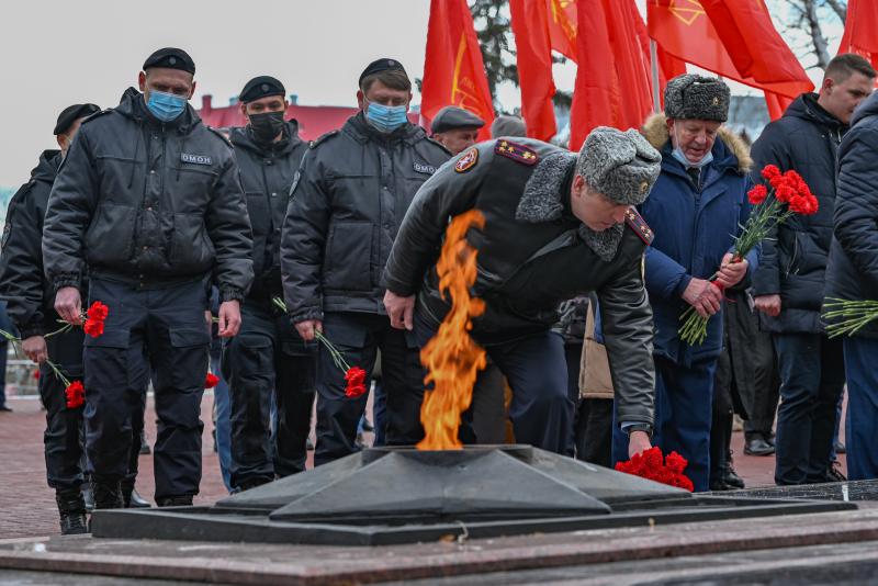 Росгвардейцы приняли участие в памятных мероприятиях, посвященных годовщине освобождения Ставрополя от немецко-фашистских захватчиков