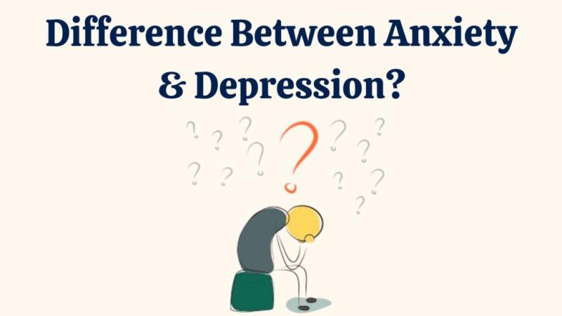 What is the difference between anxiety and depression?