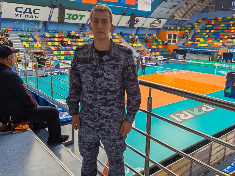 Росгвардия обеспечила безопасность во время чемпионата России по волейболу в Кемерове