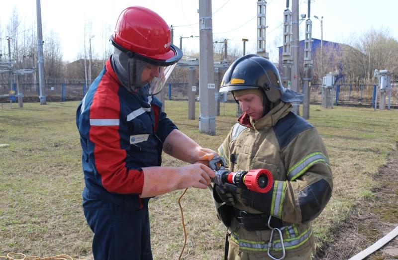 «Удмуртэнерго» провел противопожарную тренировку на подстанции «Сибирская»